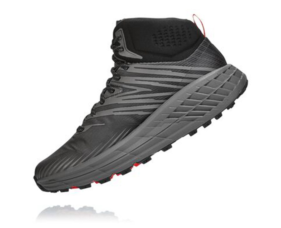 Zapatillas Trail Hoka One One Hombre - Speedgoat Mid Gore-Tex 2 - Negras - XTS961435